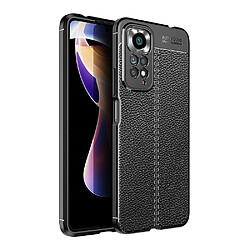 Coque en TPU anti-rayures, texture litchi noir pour votre Xiaomi Redmi Note 11 Pro 4G (MediaTek)/Redmi Note 11 Pro 5G (Qualcomm)