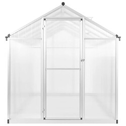 vidaXL Serre Aluminium 421x190x195 cm 15,6 m³