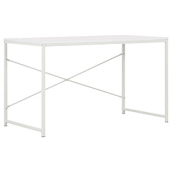 vidaXL Bureau d'ordinateur Blanc 120 x 60 x 70 cm