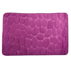 MSV Tapis de bain Microfibre Galet Mousse 50x80cm Violet