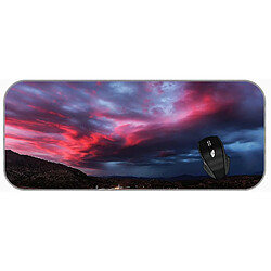 Universal (750x300x3) xxl jeu grand coussin de souris nuage coucher la route bords cousus pad mince