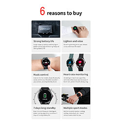 Universal Smartwatch Homme Full Touch Exercise Heart Rate Sleep Monitor IP67 Imperméable IOS Upgrade Worldwide | Smartwatch 1,3 pouces pas cher