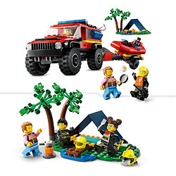 Avis 60412 Le camion de pompiers 4x4 et le canot de sauvetage LEGO® City