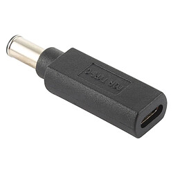 Wewoo Chargeur Adaptateur de connecteur mâle USB-C / Type-C femelle vers 6,0 x 1,4 mm