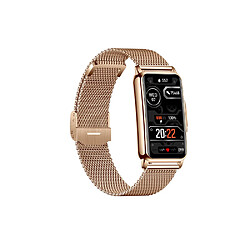 Eko Montre Connectée 5.0 avec Anti-vol et Bracelet Milanais en Acier Inoxydable Dorée