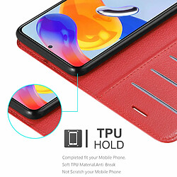 Cadorabo Coque Xiaomi RedMi NOTE 11 PRO 4G / 5G Etui en Rouge pas cher