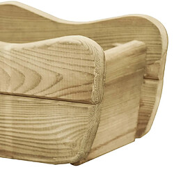 Avis Maison Chic Jardinière,Lit surélevé de jardin - Bac à fleurs - pot de fleur 50x18x18 cm Bois de pin imprégné -GKD81283