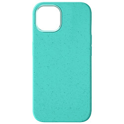 Avizar Coque pour iPhone 15 Silicone Anti-traces Recyclable Classic Case Bio Turquoise