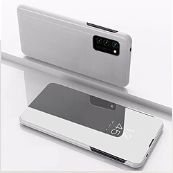 Wewoo Housse Coque Pour Galaxy S11 Plus miroir plaqué gauche et droite Flip Cover avec support étui téléphone portable argent