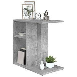 Avis Maison Chic Table d'appoint | Table Basse Gris béton 50x30x50 cm Aggloméré -GKD39365