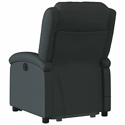 Acheter Maison Chic Fauteuil Relax pour salon, Fauteuil inclinable de massage noir cuir véritable -GKD12103