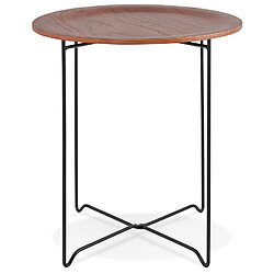 Avis Alterego Table d'appoint design 'TSUNAMI' noire style industriel