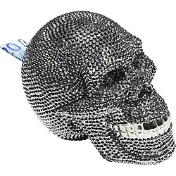 Karedesign Tirelire Skull Crystal argentée Kare Design 