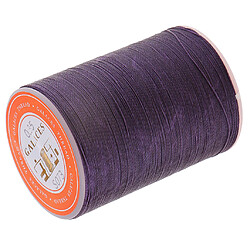 Acheter Fil de cire rond de polyester de 0.35mm cousant la couture bricolage d'artisanat pourpre