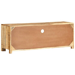 Avis vidaXL Meuble TV 110x30x40 cm Bois de manguier brut