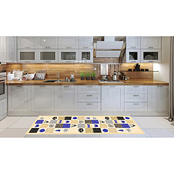 Alter Tapis de cuisine, 100% Made in Italy, Tapis antitache avec impression numérique, Tapis antidérapant et lavable, Modèle Angel, 180x52 cm