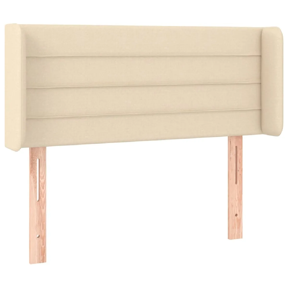 Maison Chic Tête de lit scandinave avec oreilles,meuble de chambre Crème 83x16x78/88 cm Tissu -MN26220