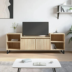 Maison Chic Meuble TV scandinave - Banc TV pour salon Chêne sonoma 160x35x55 cm Bois d'ingénierie -MN74748