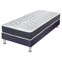 Ebac Matelas ressort + Sommier Omega Volcan 90x190 Record - H. 20 cm - Soutien ferme