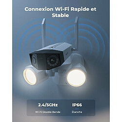 Acheter Reolink Caméra de Sécurité 8MP 2.4/5 GHz WiFi Projecteur,Double Objectif,Panorama à 180°,Détection intelligente