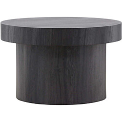 Venture Home Table basse ronde Malung noir.