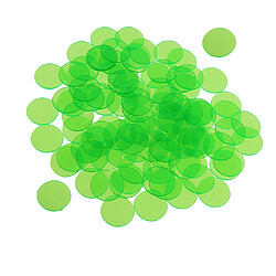 Avis 300pcs jetons de jeu de bingo professionnels comptant le nombre de jetons de bingo en plastique vert