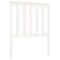 vidaXL Tête de lit Blanc 81x6x101 cm Bois massif de pin