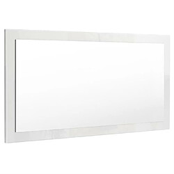 Mpc Miroir Laqué Blanc 110 Cm