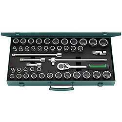 Socket Set 1/2 Inch Drive Bi Hexagon 45 Piece AF / Metric (96030140)