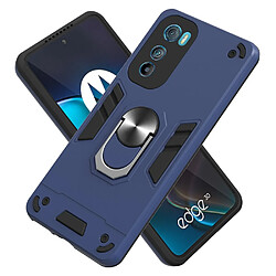 Coque en TPU anti-chute avec béquille pour votre Motorola Edge 30 5G - saphire