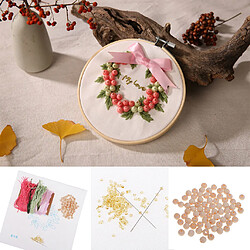 bricolage créatif outils fil tissu point de croix broderie kit de démarrage rose