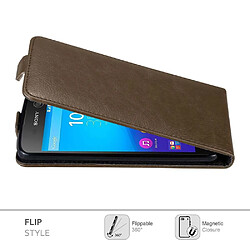 Cadorabo Coque Sony Xperia M5 Etui en Marron