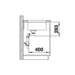 Evier à encastrer 50cm inox - 518205 - BLANCO