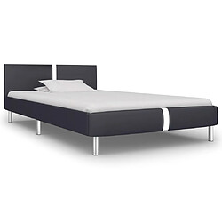 vidaXL Cadre de lit sans matelas noir similicuir 90x200 cm