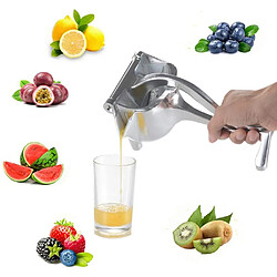 Universal Extrudeur de jus manuel en alliage d'aluminium presseur de jus manuel grenade orange citron canne à sucre jus de fruits de cuisine outil(Argent)