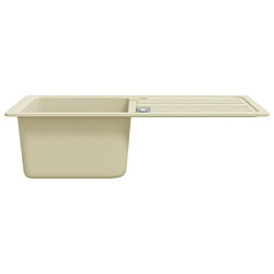 Acheter vidaXL Évier de cuisine Granit Seul lavabo Beige