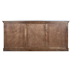 Pegane Buffet, meuble de rangement en bois de manguier coloris marron foncé - Longueur 180 x Profondeur 46 x hauteur 83 cm