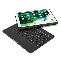 Wewoo F360 pour iPad Pro 10,5 pouces et iPad Air 10,5 pouces rotatif rétro-éclairage coloré version ordinateur portable en alliage d'aluminium Bluetooth clavier housse de protection noir