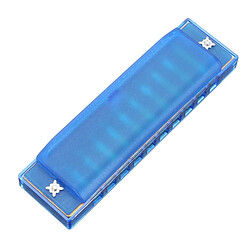 Wewoo Swan SW1020-2 10 Trous 20 Transparent et bleu Tons Harmonicas Instruments de Musique Diatonique Harpe