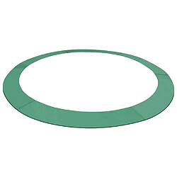 vidaXL Coussin de sécurité PE Vert de trampoline rond de 3,96 m