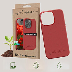 Avis BIGBEN Coque iPhone 14 Pro Max Natura Rouge - Eco-conçue Just Green