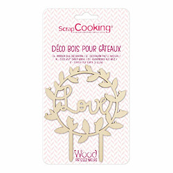 Avis Scrapcooking Cake topper en bois - Love