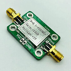 Micro-ondes RF Amplificateur Module 20dB Gain Élevé À Faible Bruit 3.3-5.5VDC pour FM Radio Télécommande Récepteur Câble TV GPS Wifi Bluetooth