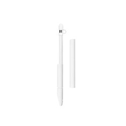 YP Select Apple Pencil Sleeve, Soft Silicone Holder Grip For Apple Ipad Pro Pencil blanc