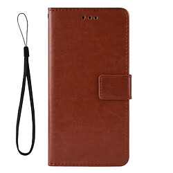 Wewoo Housse Coque en cuir à rabat horizontal Texture rétro Crazy Horse pour OnePlus 7avec supportfentes cartes et cadre photo Marron