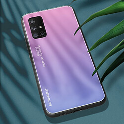 Coque en TPU dégradé de couleur rose-mauve pour votre Samsung Galaxy A71 5G SM-A716