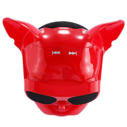 Acheter Wewoo Enceinte Bluetooth d'intérieur rouge pour Téléphones Portables / Tablettes / Ordinateurs Portables, TF Carte & Entrée Aux, Distance Bluetooth: 10m BullChien Mode Portable Stéréo Sans Fil Haut-parleur, Aux Entrée & TF,