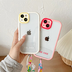 Avis GUPBOO Étui pour iPhone13 Coque de téléphone portable en silicone transparent pour niche de fleur de couleur unie simple