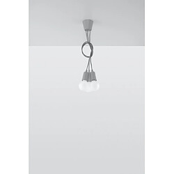 Avis Luminaire Center Suspension DIEGO PVC gris 3 ampoules