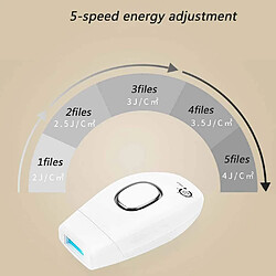 Acheter Chrono Épilateur à impulsions IPL, 100 000 épilateurs flash pour le corps et le visage(Blanc)